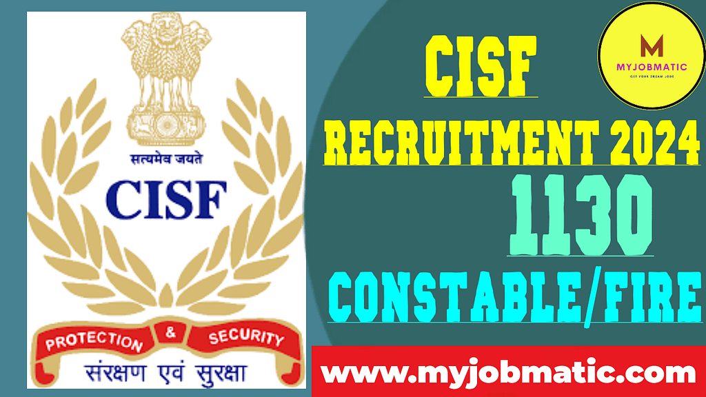 Cisf Constable Recruitment 2024